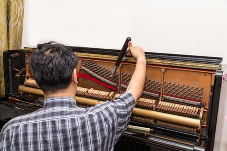 The Normal Cost of Tuning a Piano