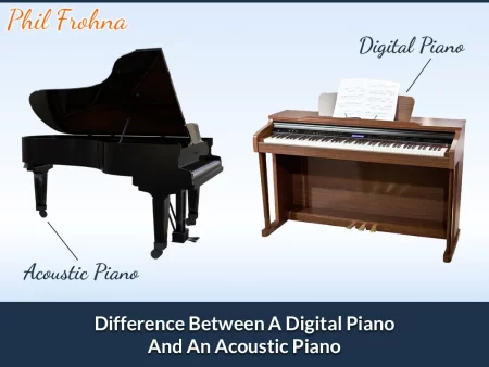acoustic piano and digital piano